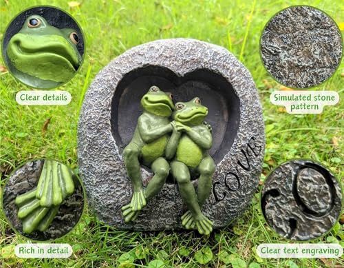 Couple Frog Garden Statue