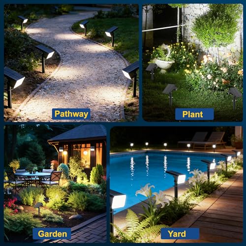 Solar Spot Lights Outdoor Waterproof IP65 (2 Count)