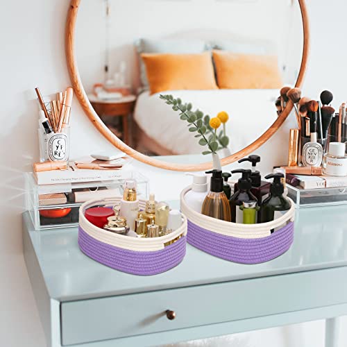 7 Piece Cotton Rope Woven Basket Set