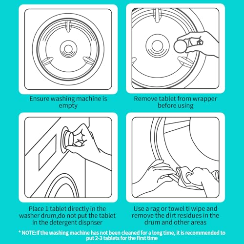 Washing Machine Cleaner Tablets (24 Count)
