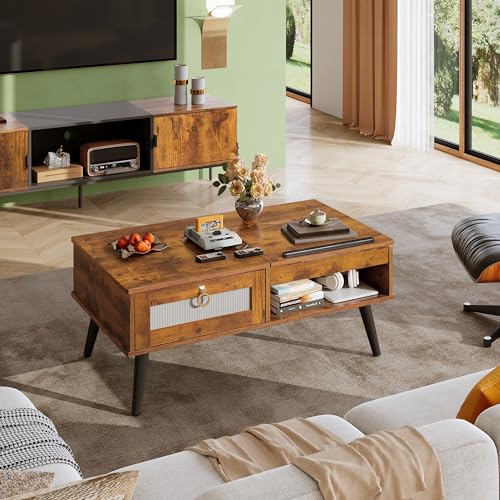 Coffee Table Lift Top Coffee Table with Storage Shelf