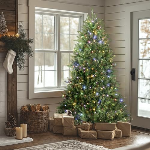 7ft Pre Lit Dunhill Fir Artificial Christmas Tree