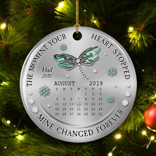 Memorial Ceramic Ornament Personalized Butterfly My Mind Still Talks to You