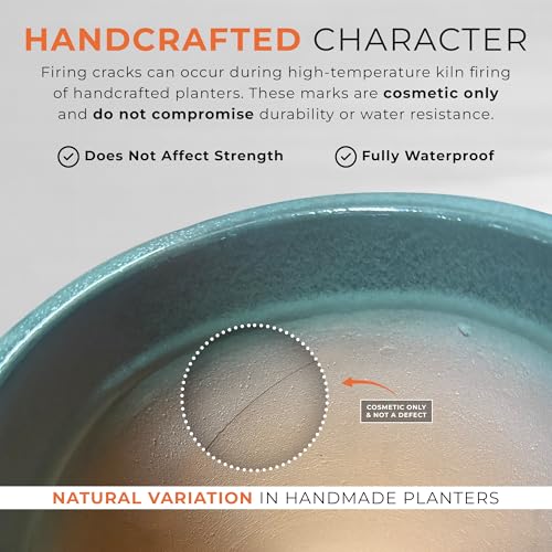 Emissary Round Stoneware Planter