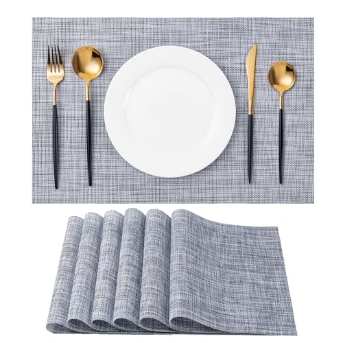 Placemats Set of 6 Washable Indoor (6 Count)