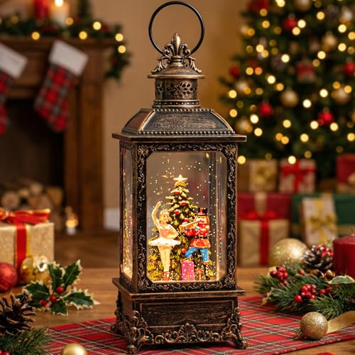Christmas Snow Globe Nutcracker Lantern