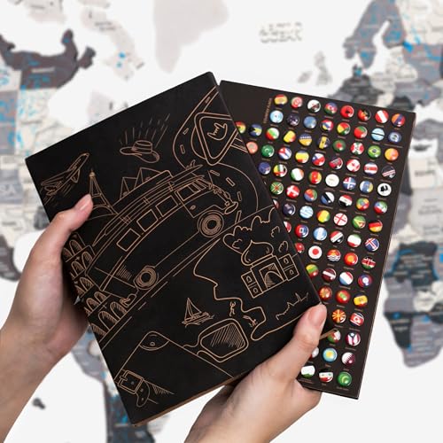 Handmade 3D Wood World Map Wall Art Large Wall Decor Track Your World Travels
