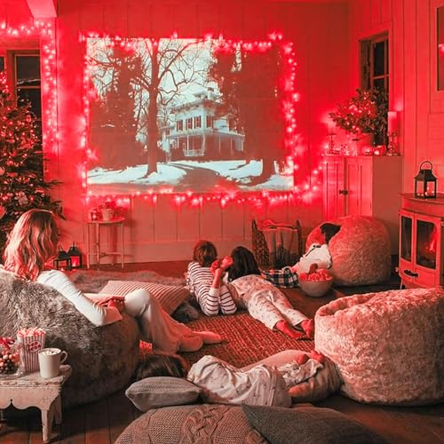 168Ft 600 LED Red Halloween Lights Outdoor Indoor Christmas Lights (168 Foot)
