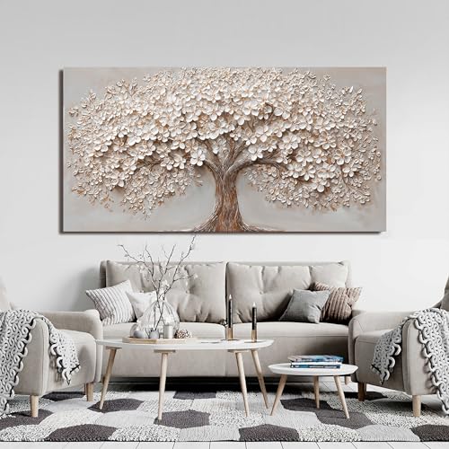 Canvas Wall Art Decor Prints Oversized Wall Art Pictures for Living Room Modern Large Tree of Life Wall Art Prints Artwork for Walls Bedroom Office Decor 29" X 58" Printed Decorative Painting