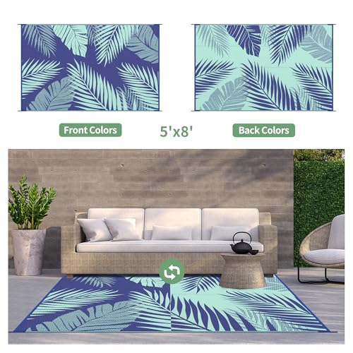 Outdoor Rug Waterproof Plastic Rugs for Patio
