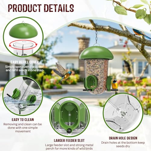 LONA Bird Feeder with 3 Compartments