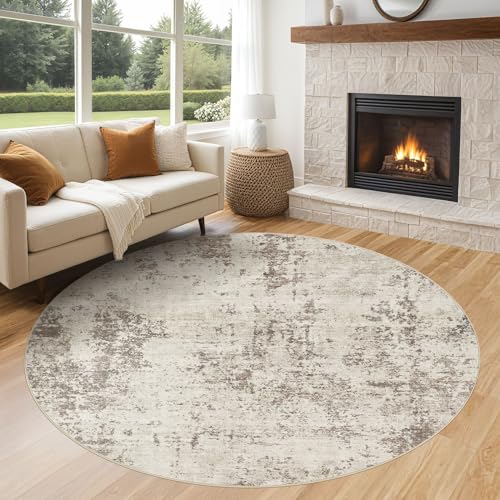 6ft Round Area Rug Living Room Rugs (24 Count)