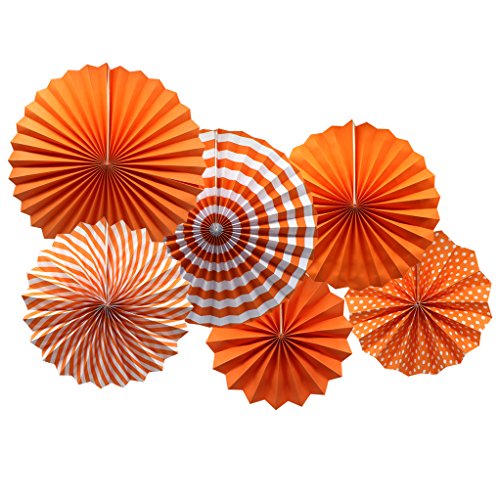 6 Pack Orange Party Decorations (6 Count)