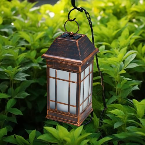 15.5" Solar Lantern Outdoor Waterproof
