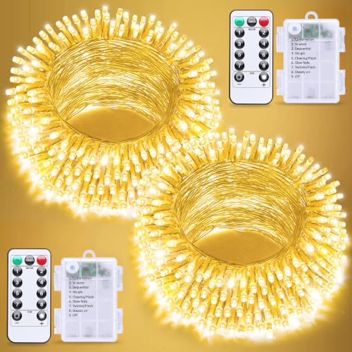 Remote Control String Lights Battery Operated Classroom Lights (100 Count)