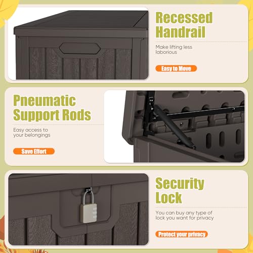 HDPE 240 Gallon Deck Box Double