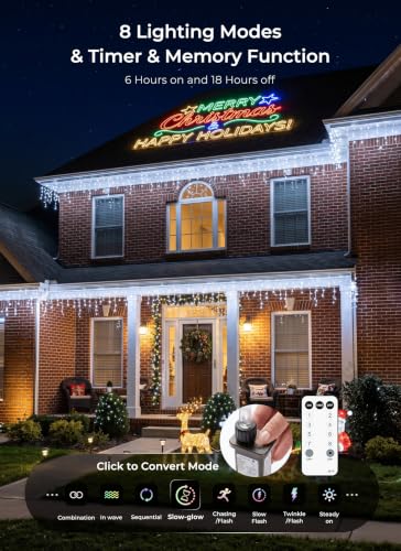 Christmas Icicle Lights Outdoor