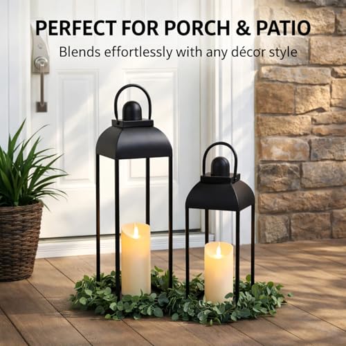 25'' 19'' Lanterns Decorative Outdoor Indoor (2 Count)
