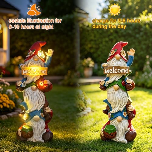 Garden Gnome Statue Solar Lights
