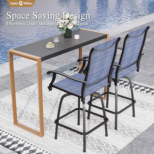 3 Piece Patio Bar Set (3 Count)