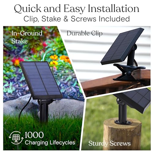 Ambience Pro Solar Powered Outdoor String Lights (48 Foot)