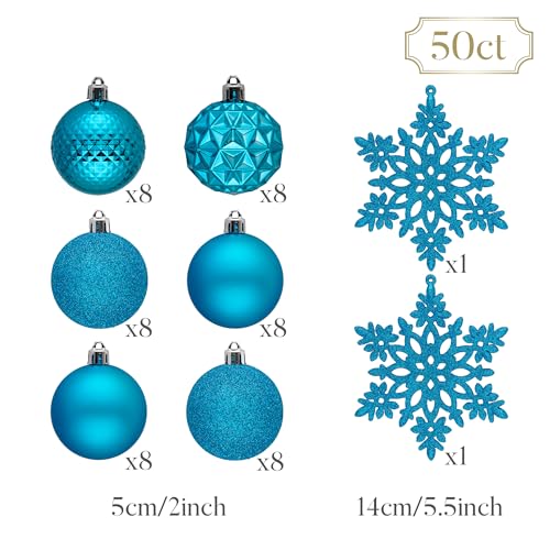 Christmas Tree Decorations Ornament Set (50 Count)