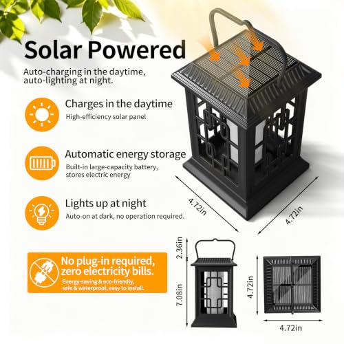 Flickering Solar Lantern Outdoor (2 Count)