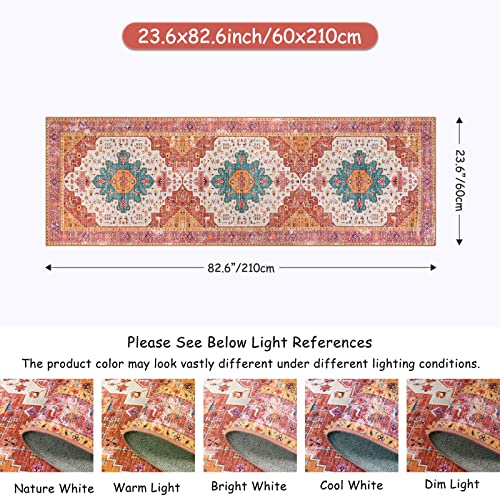 Ultra Thin Washable Pink Long Bathroom Rug