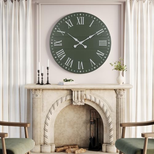 Large Wall Clock with Roman Numeral