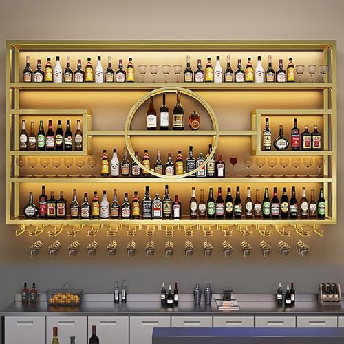 55.1in Large Wall Mounted Wine Rack