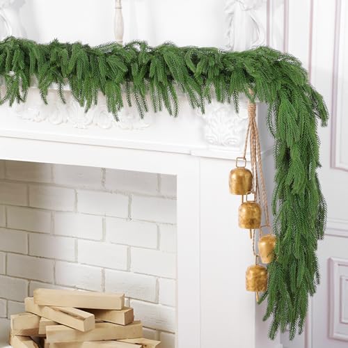 4Pcs 6Ft Artificial Norfolk Pine Garlands