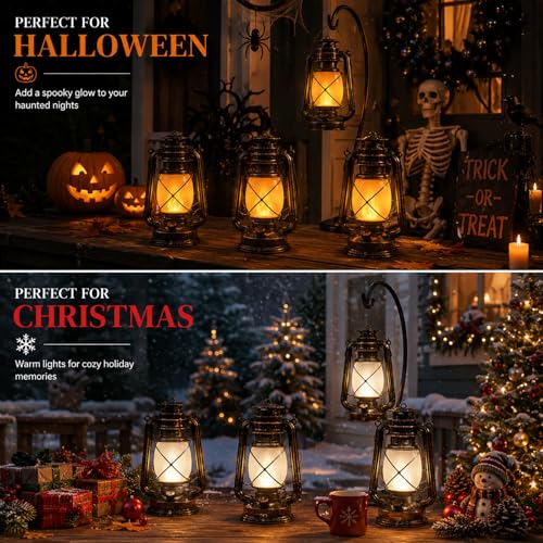 USB Rechargeable Lanterns 2 Pack with Remote Control 4 Modes Lights (2 Count)