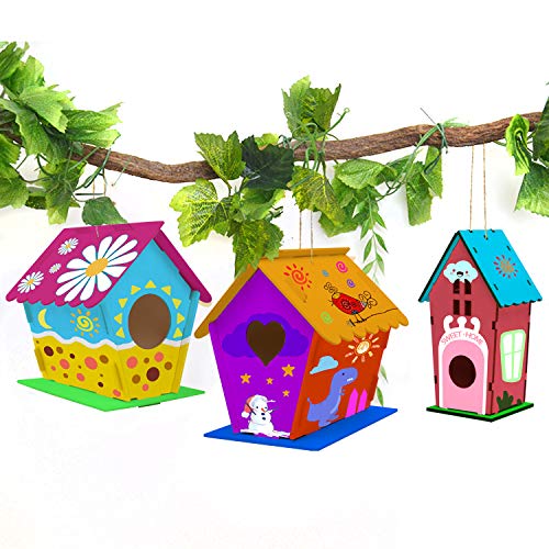 4 Pack Bird House Craft Kit