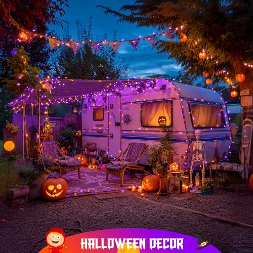 2 Pack Solar Halloween Lights (206.7 Foot)