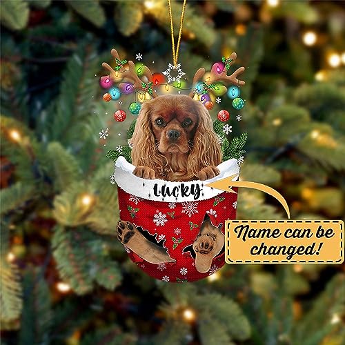 Cavalier King Charles Spaniel 4 Dog Christmas Ornament
