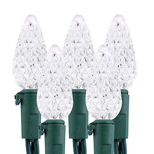 Upgrade Faceted C5 LED String Lights (100 Count)