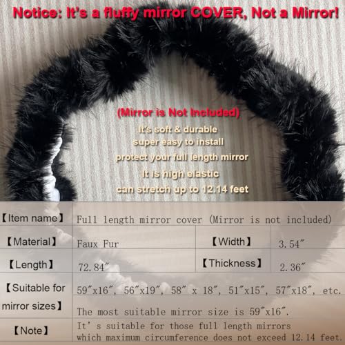 Fluffy Mirror Cover