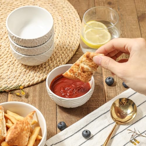 Sureasy 4 oz Mini Ceramic Dipping Bowls (5 Count)