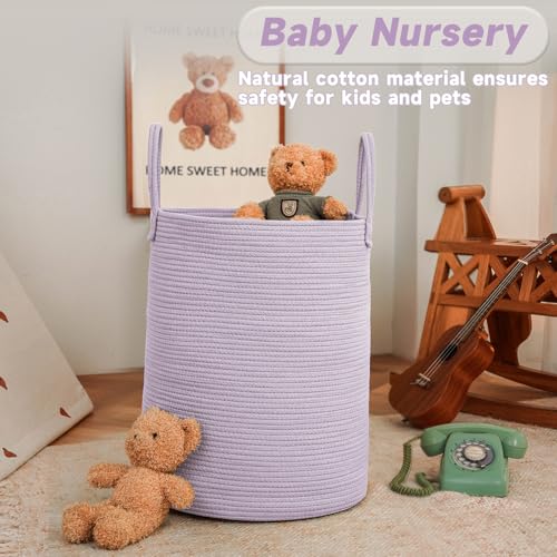 80L Cotton Rope Laundry Basket Hamper