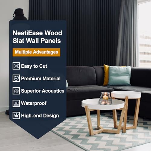 Wood Slat Wall Panels (34 Sq Ft)