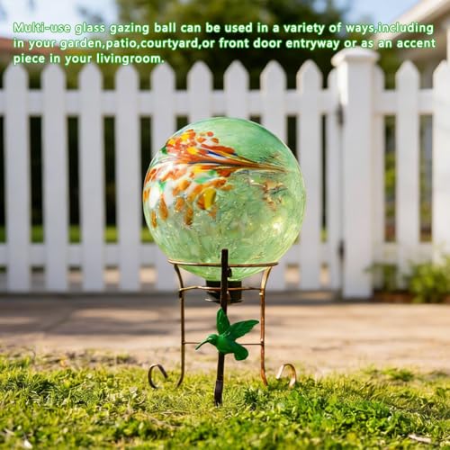 10" Diameter Garden Gazing Balls with Metal Stand