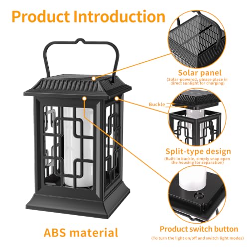 Flickering Solar Lantern Outdoor (2 Count)