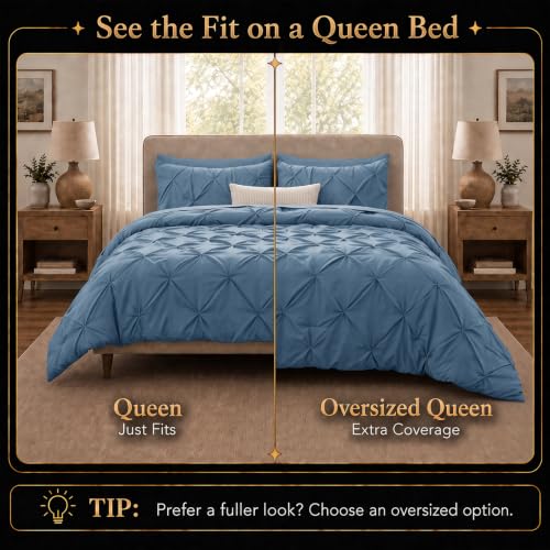 Queen Comforter Set Grayish Blue