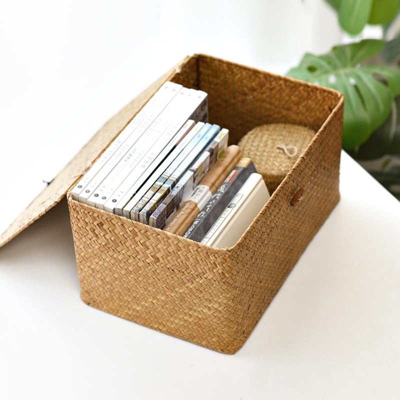 Wicker Basket with Lid (10.22 Count)