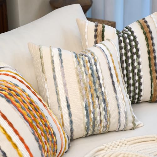 Boho Pillow Covers 18x18 Inch Set of 2 (2 Count)