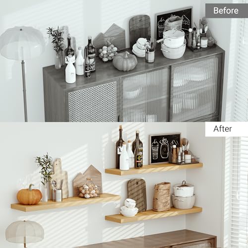 Single Floating Shelves 48x10” Set of 1
