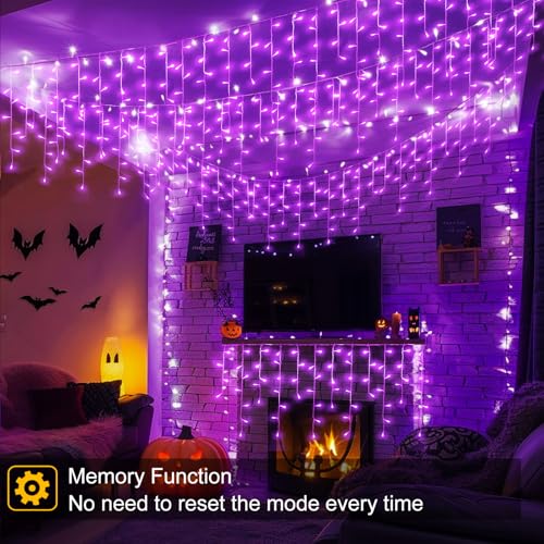 66ft Purple Christmas Lights Outdoor