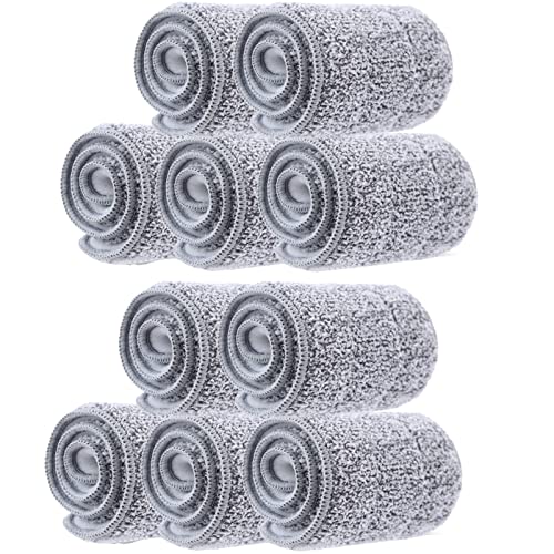 10 Pack 13 * 4.9" Generic Mop Pads Mop Head Refill Washable Wet (10 Count)