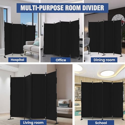 Room Divider 4 Panel Upgraded 88” Folding Screen Highly Secretive