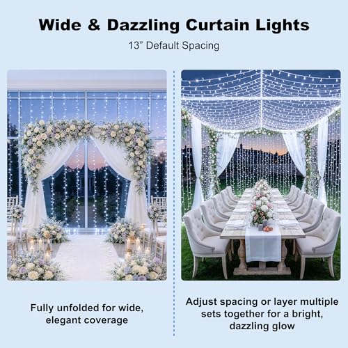 900LED Curtain Lights (29.5 Foot)